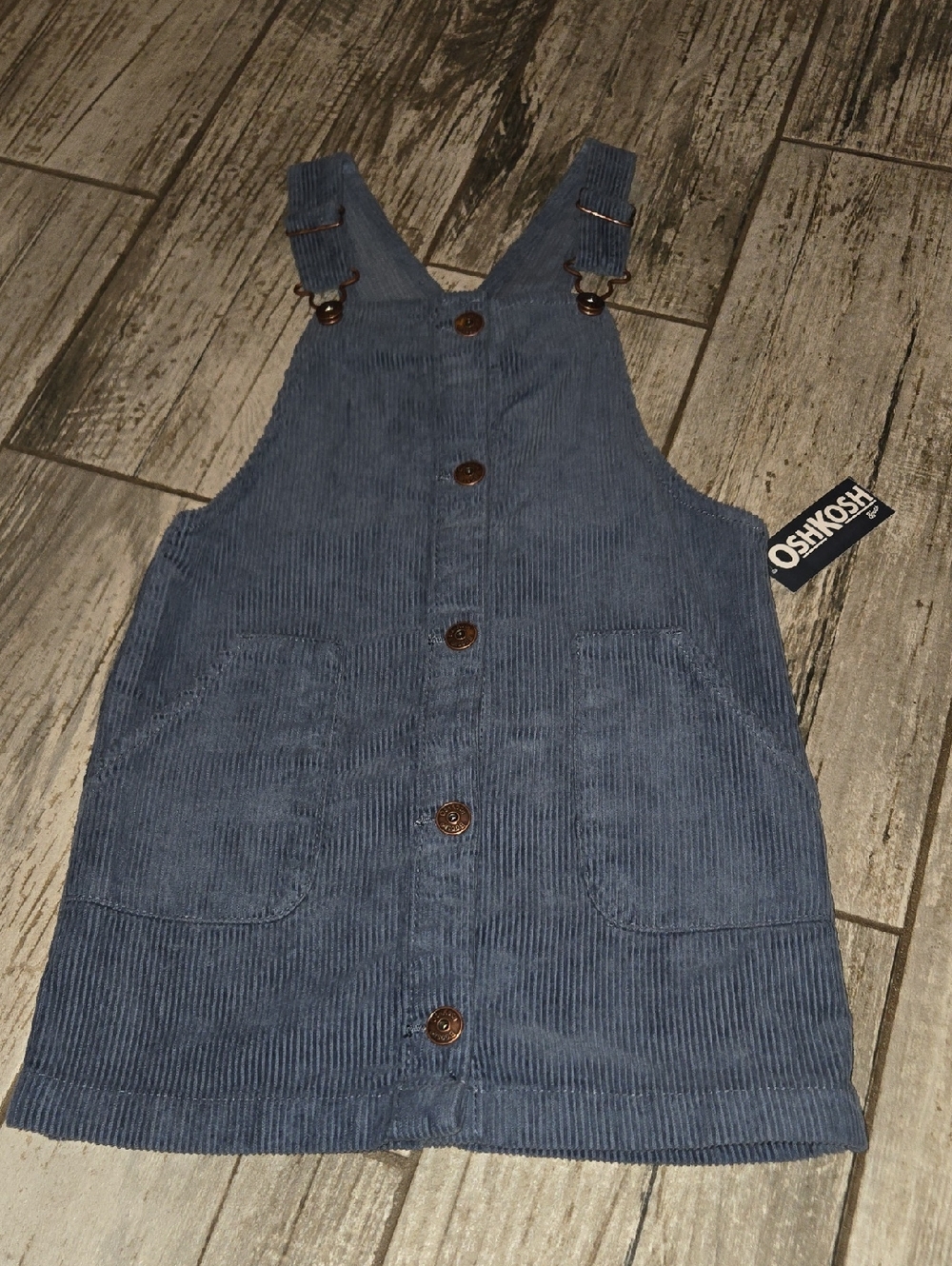 OshKosh B'gosh Dark Blue Corduroy Pinafore